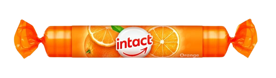 INTACT hroznový cukr s vitamín C pomeranč 40 g