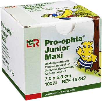 Lohmann&Rauscher Okluzor náplasťový Pro-ophta Junior Maxi 7x5,9cm 100ks