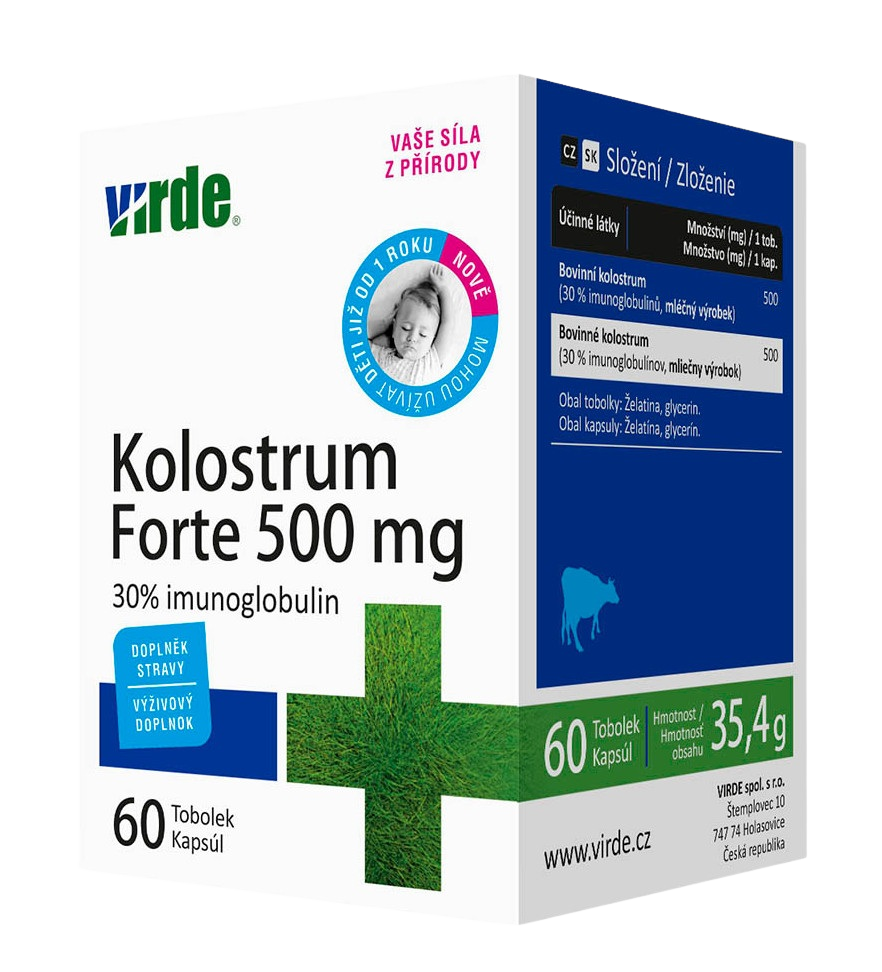 Virde Kolostrum Forte 500 mg 60 tobolek