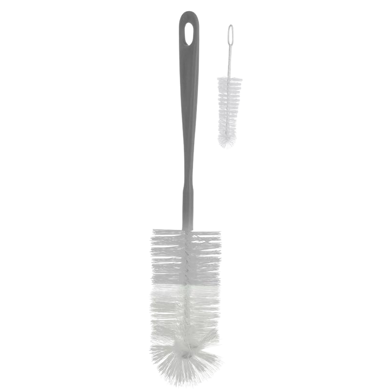 BABYONO Kartáče na láhve šedé 2 ks