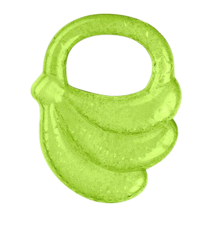 Fotografie BABYONO Kousátko chladící banán zelená