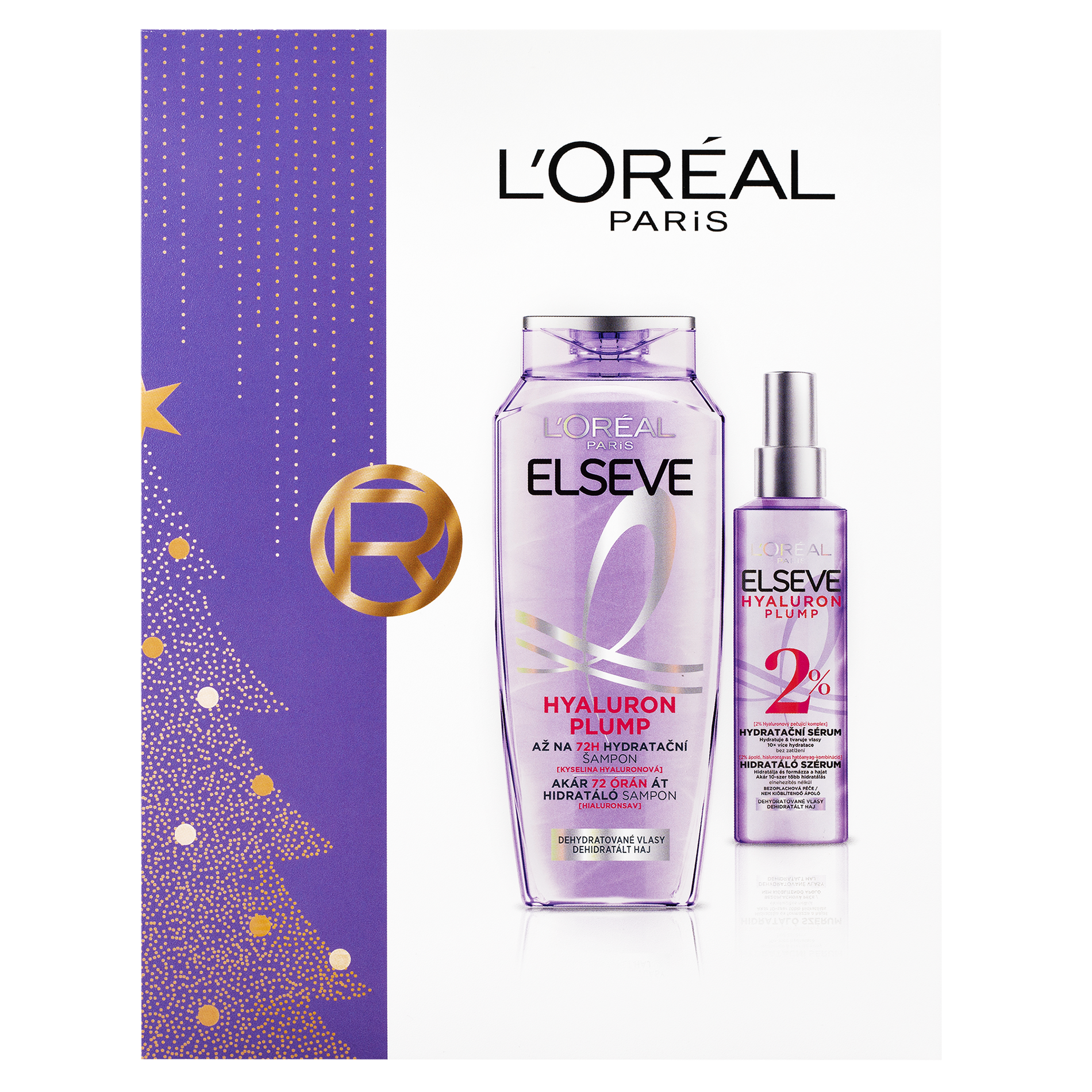 L'Oréal Paris Elseve Hyaluron Plump set Vánoční balíček 2025
