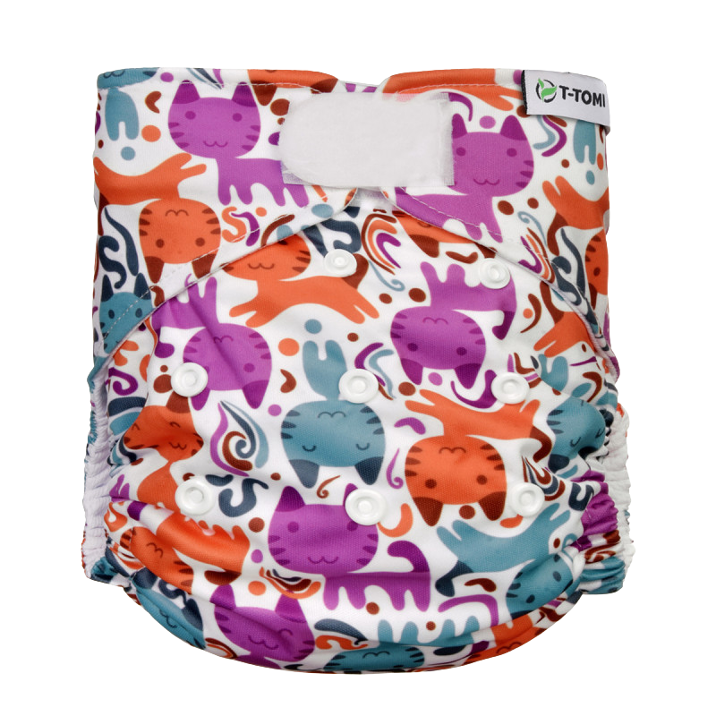 T-TOMI Plena kapsová, typ AIO - suchý zip, 4-15kg, Cats