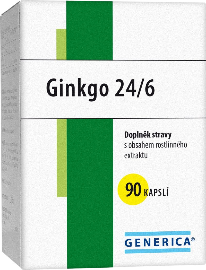 GENERICA Ginkgo 24/6 90 kapslí
