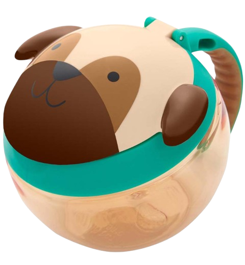 SKIP HOP Zoo Nádoba na sušenky Mopslík 12m+ 222 ml