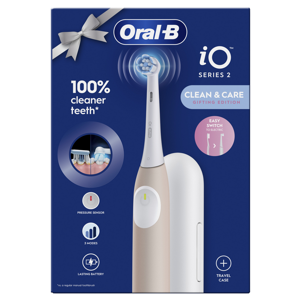ORAL-B iO 2 Elektrický kartáček světle růžový + cestovní pouzdro