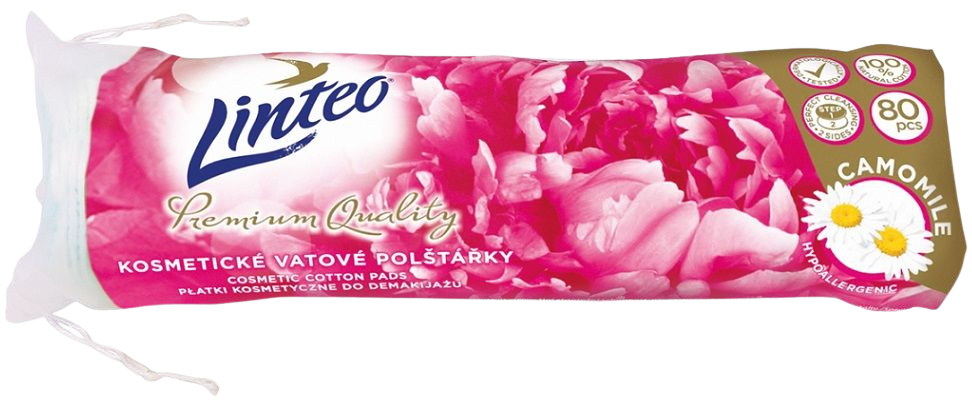 Linteo Vatové polštářky PREMIUM heřmánek 80 ks