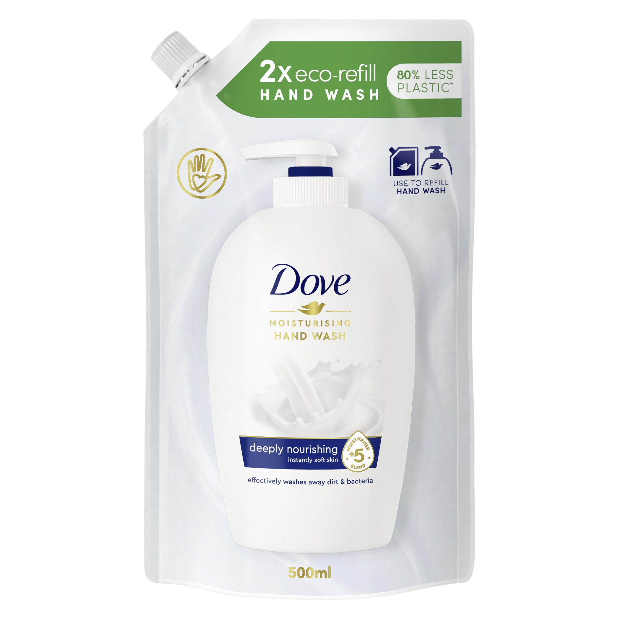 Dove Deeply Nourishing Tekuté mýdlo náhradní náplň 500 ml