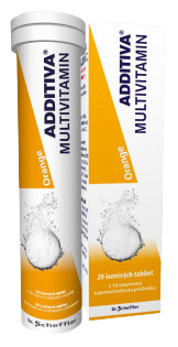 ADDITIVA Multivitamin pomeranč 20 šumivých tablet