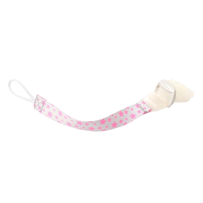 BABYONO Klip na dudlík 0m+ růžový