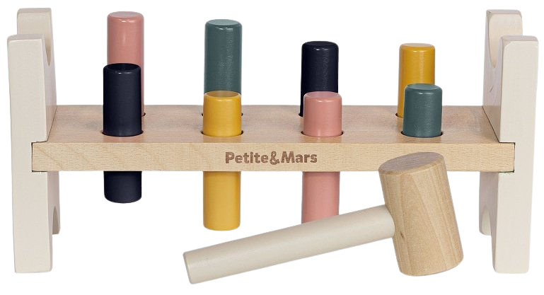 Fotografie Petite&Mars Hračka dřevěná - Big Bang Wood of Mars 12m+