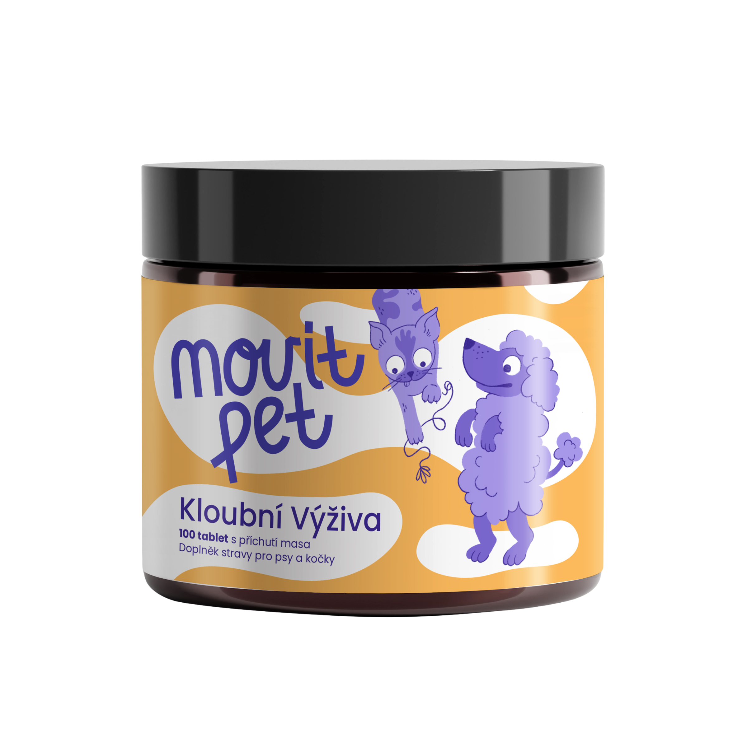 MOVIT ENERGY PET Kloubní výživa s příchutí masa 100 tablet