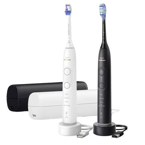 PHILIPS SONICARE Sonické zubní kartáčky 7100 HX7429/02 1+1 černý a bílý