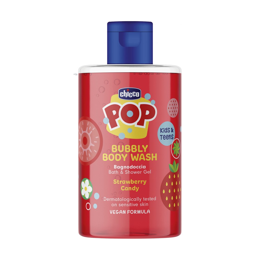CHICCO Gel sprchový Pop Strawberry candy 300 ml