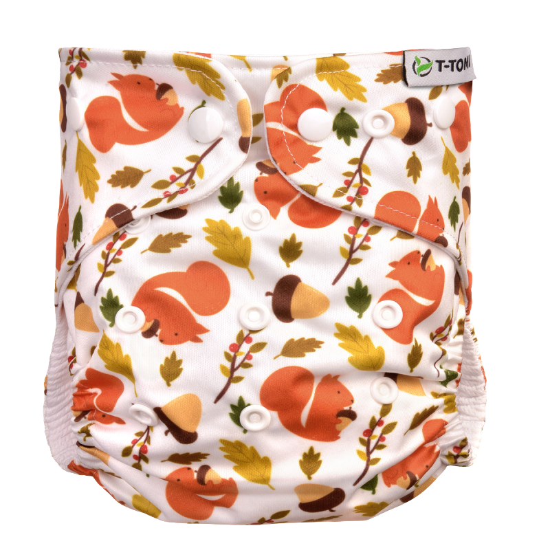 T-TOMI Plena kapsová, typ AIO - patentky, 4-15kg, Squirells