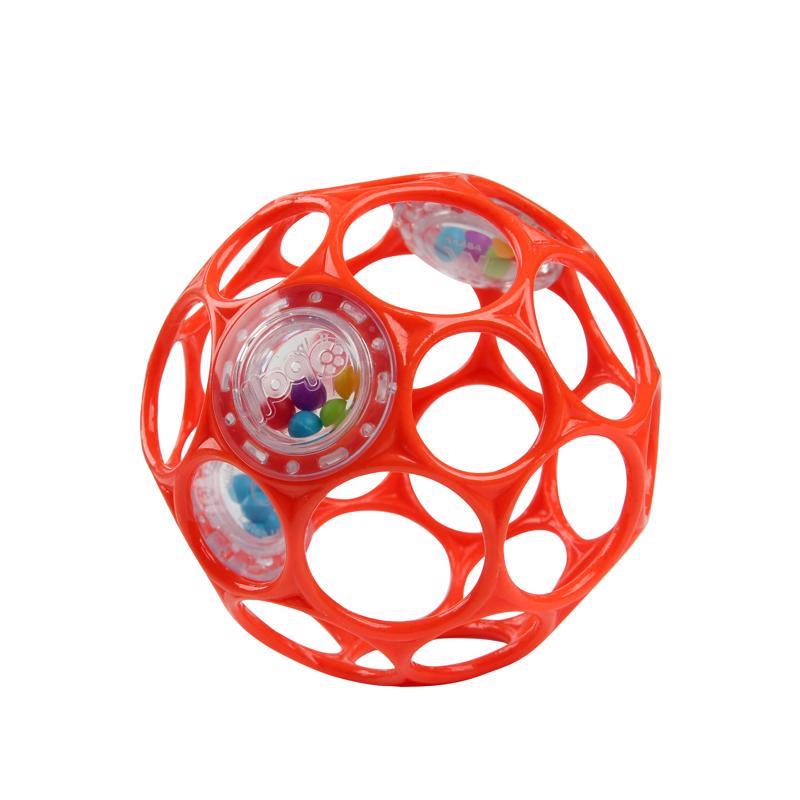 OBALL Hračka RATTLE 10 cm orange 0m+