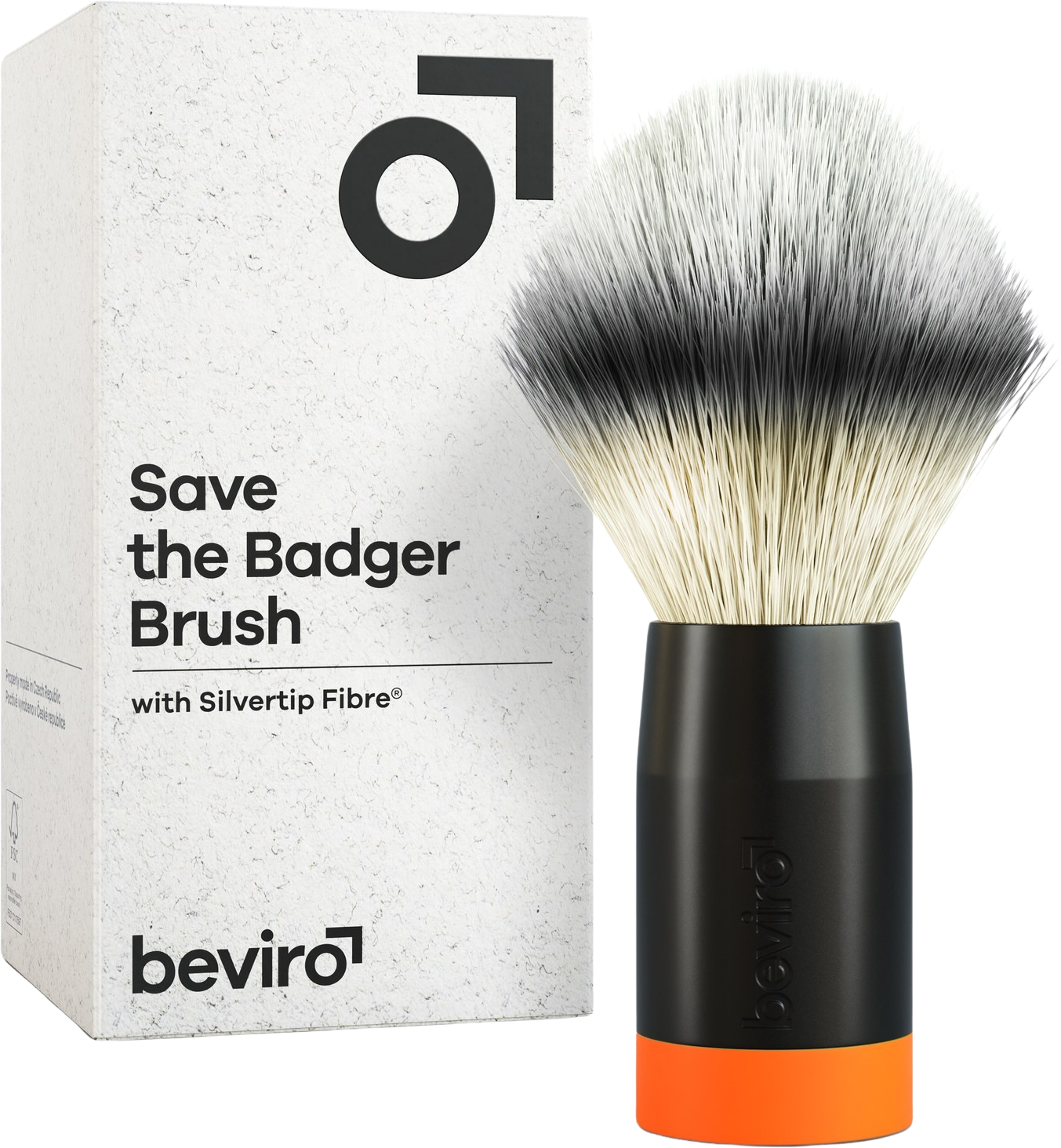 BEVIRO Štětka na holení se štětinami Silvertip Fibre