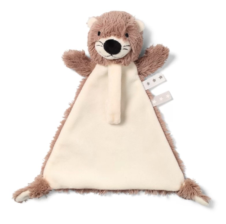 BABYONO Hračka mazlíček s klipem na dudlík vydra Maggie 0m+