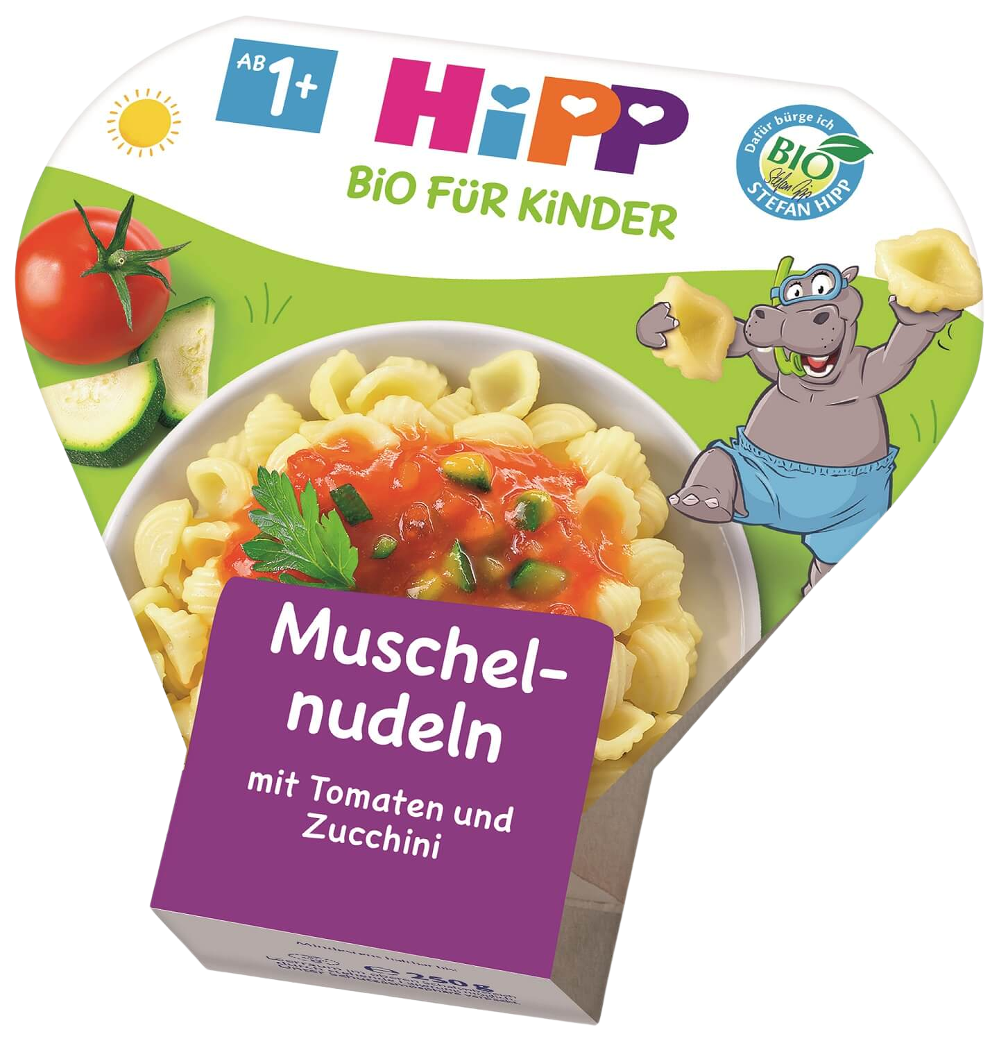 HIPP BIO Těstoviny s rajčaty a cuketou 250 g