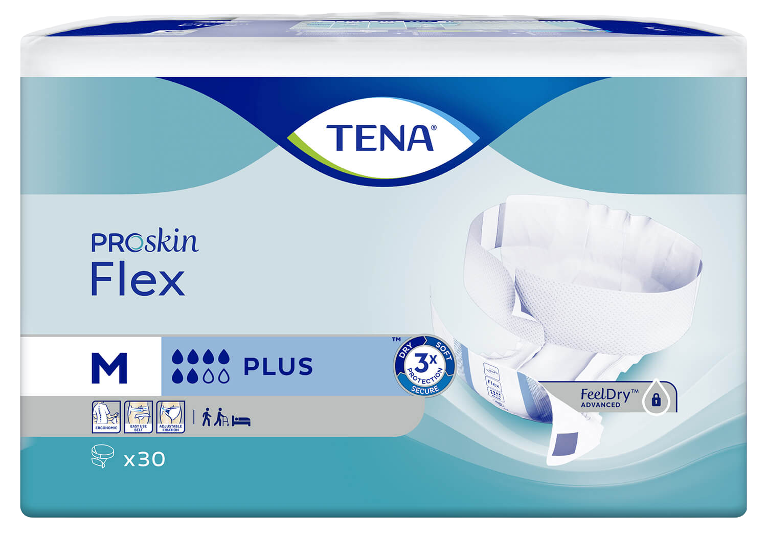 TENA Flex Plus Medium Inkontinenční kalhotky 30 ks
