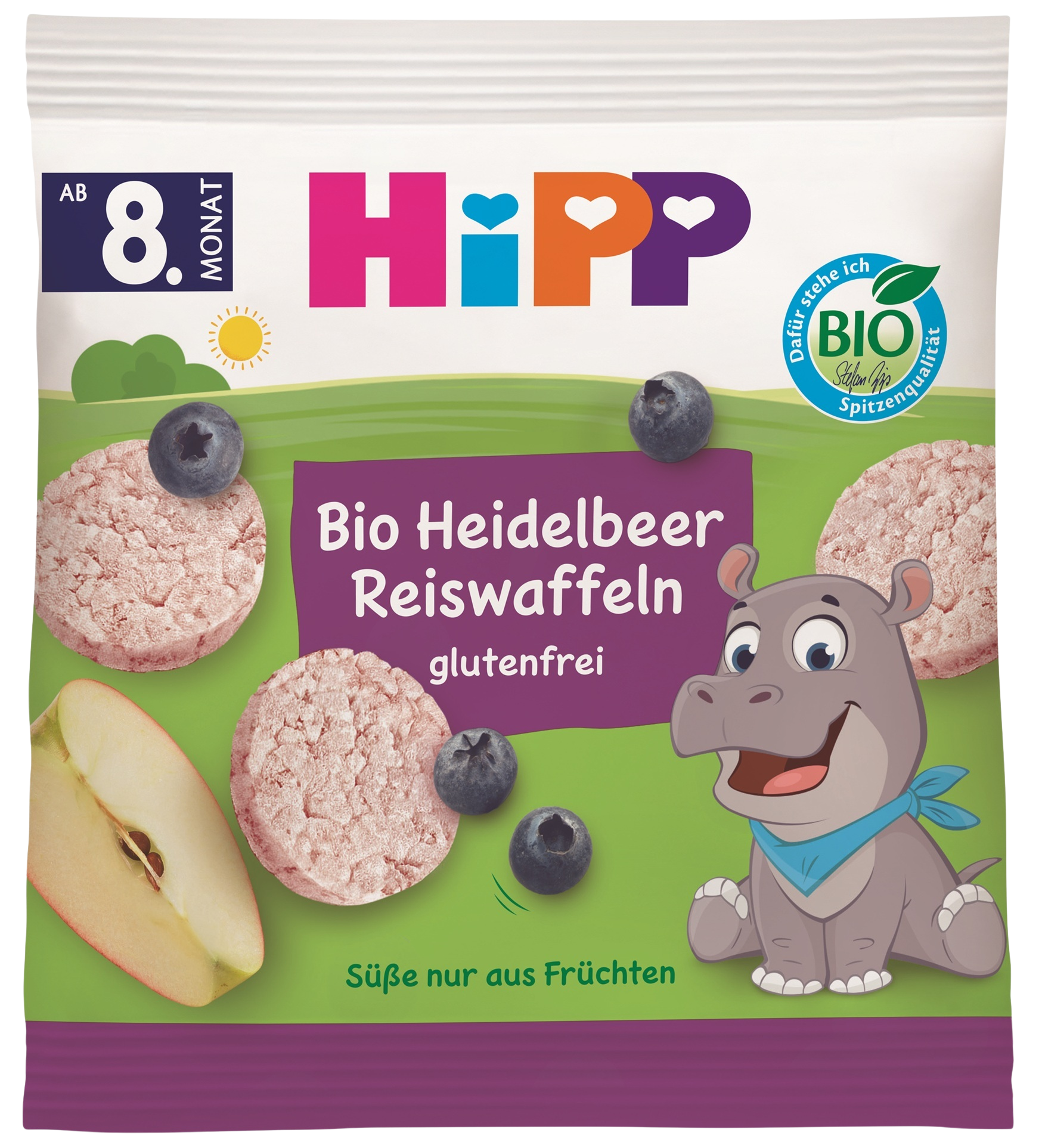 HIPP Borůvkové rýžové oplatky 30 g