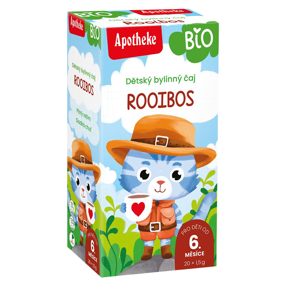 Apotheke Dětský čaj BIO rooibos běžné pití 20 x 1.5 g