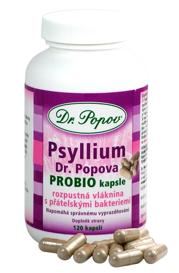 Dr.Popov Psyllium PROBIO 120 kapslí