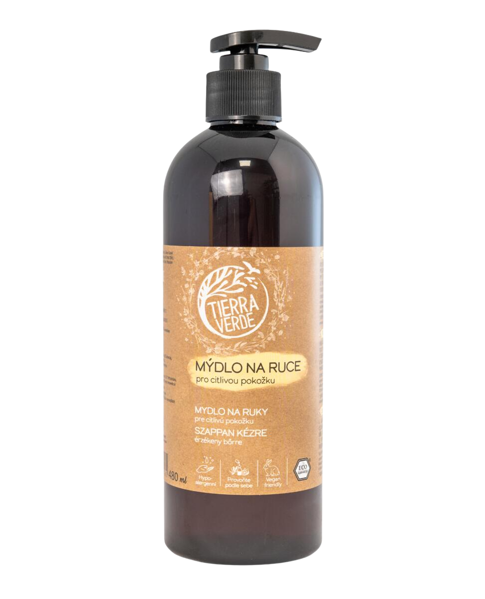 TIERRA VERDE Tekuté mýdlo na ruce pro citlivou pokožku 480 ml