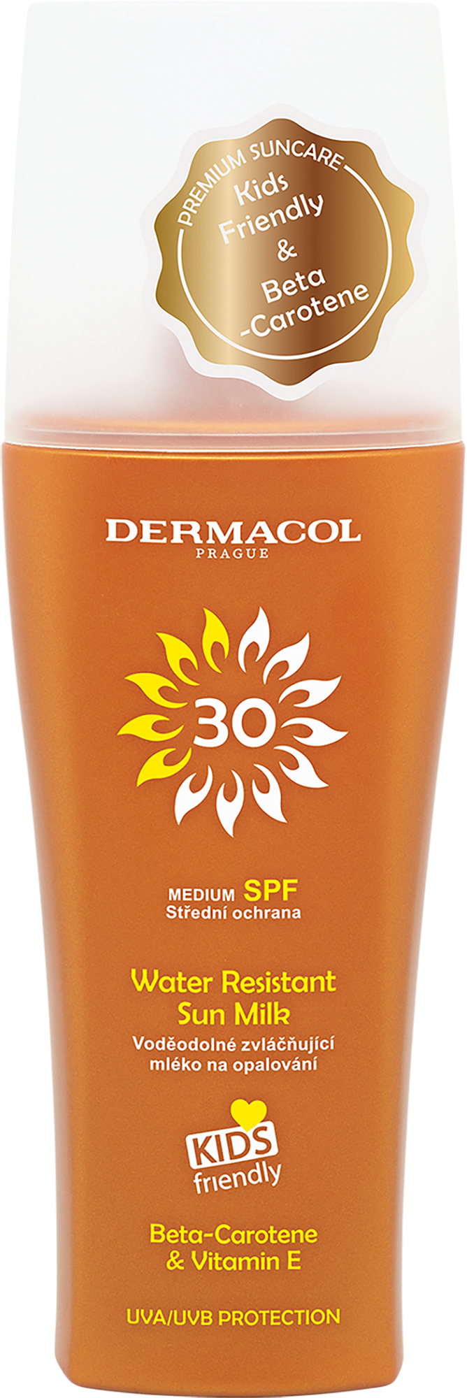 DERMACOL SUN Mléko na opalování SPF 30, 200 ml