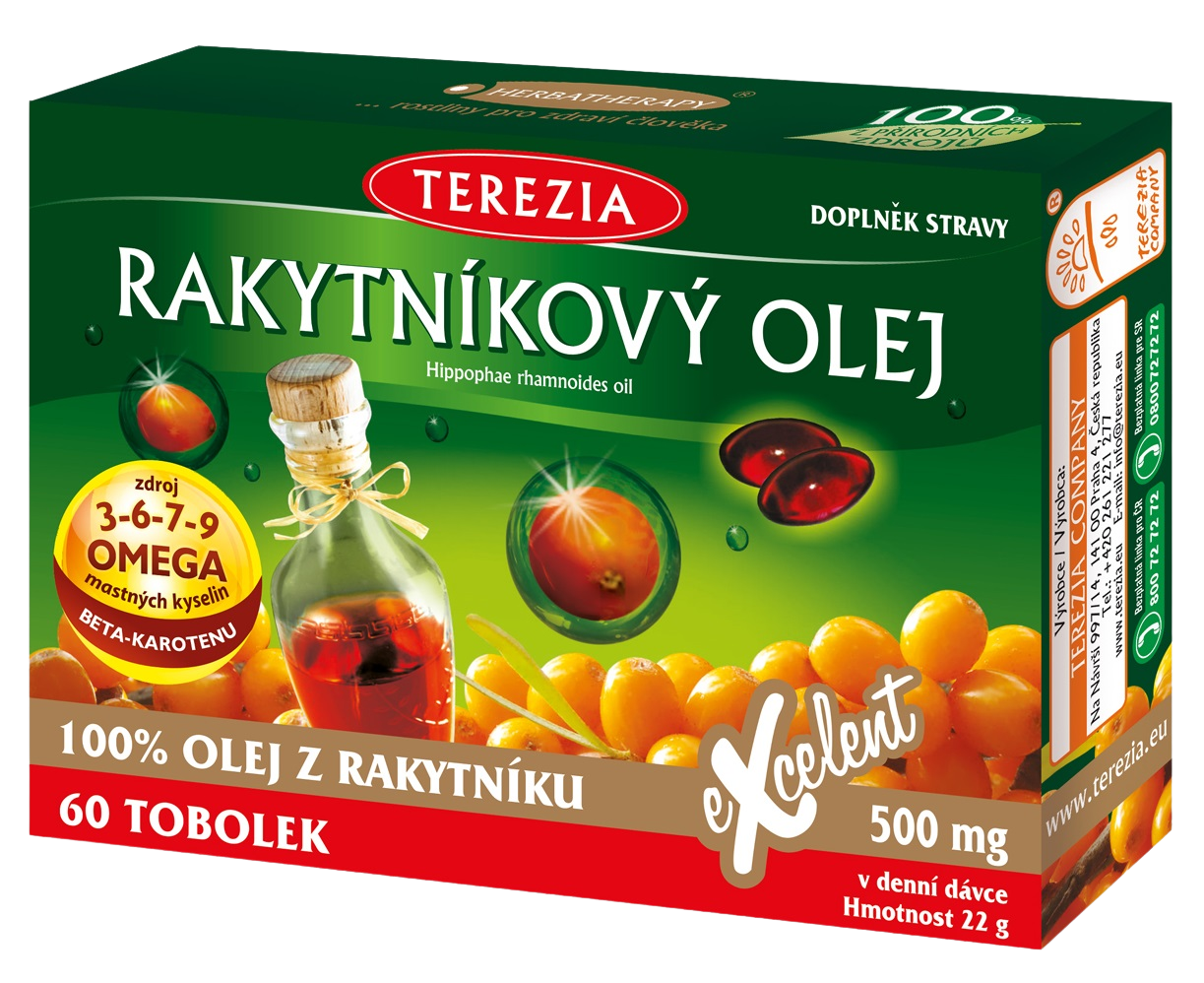 Terezia Rakytníkový olej 100 % 60 tobolek
