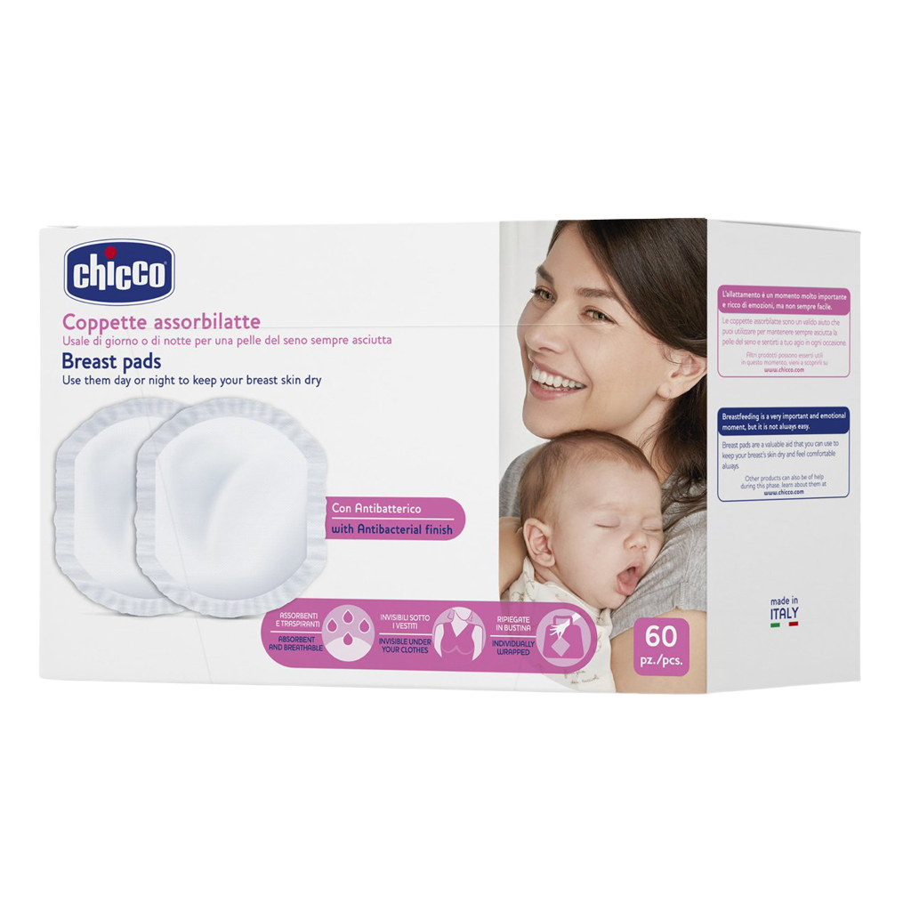 Chicco Tampóny antibakteriální do podprsenky 60 ks
