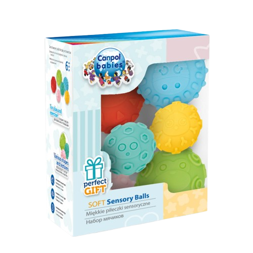 Fotografie CANPOL BABIES Měkké senzorické míčky 6 kusů Canpol Babies