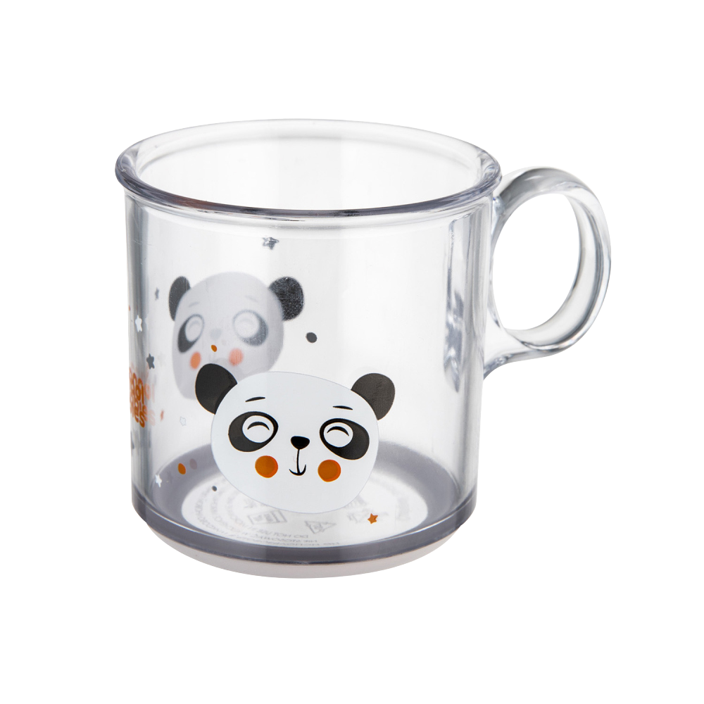 CANPOL BABIES Hrneček protiskluzový Exotic animals - transparent 170 ml