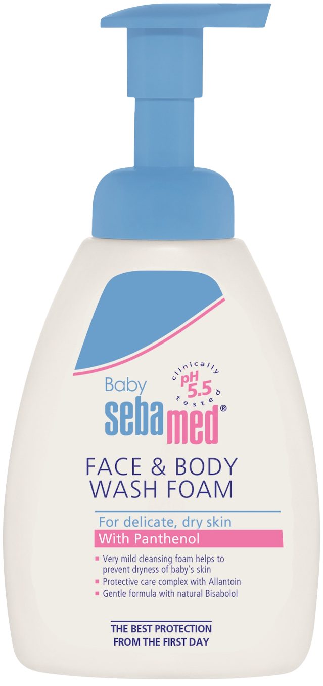 Sebamed dětská mycí pěna na obličej a tělo 400 ml