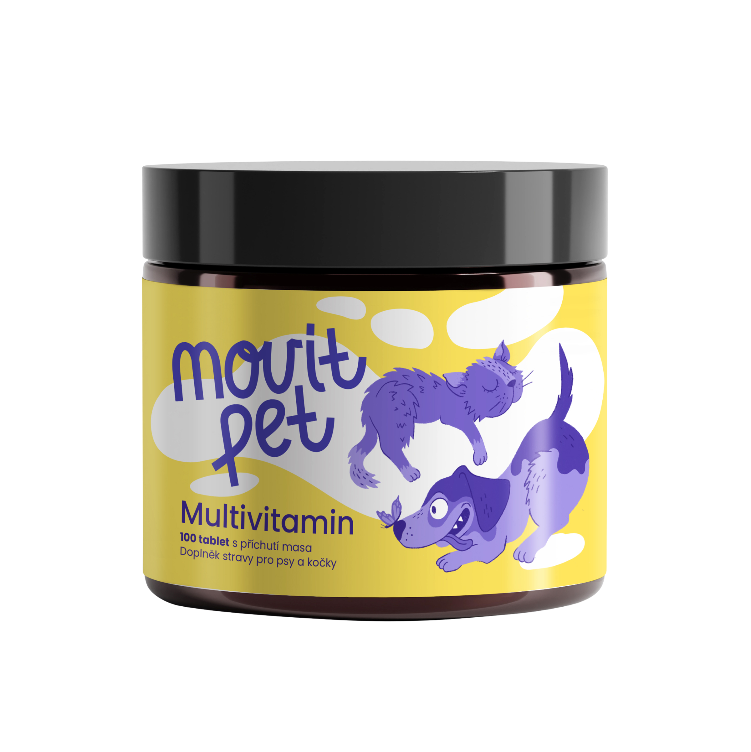 MOVIT ENERGY PET Multivitamin s příchutí masa 100 tablet