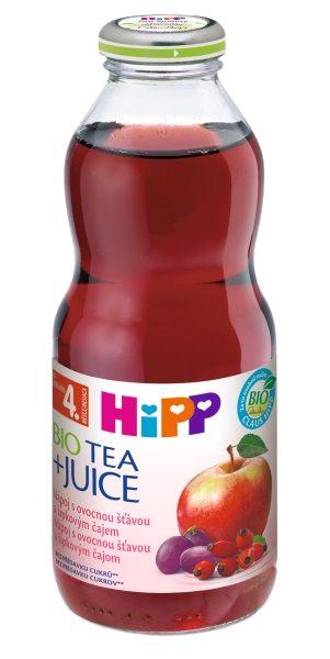 HIPP ŠŤÁVA BIO Šípkový čaj se šťávou z červených plodů 500 ml