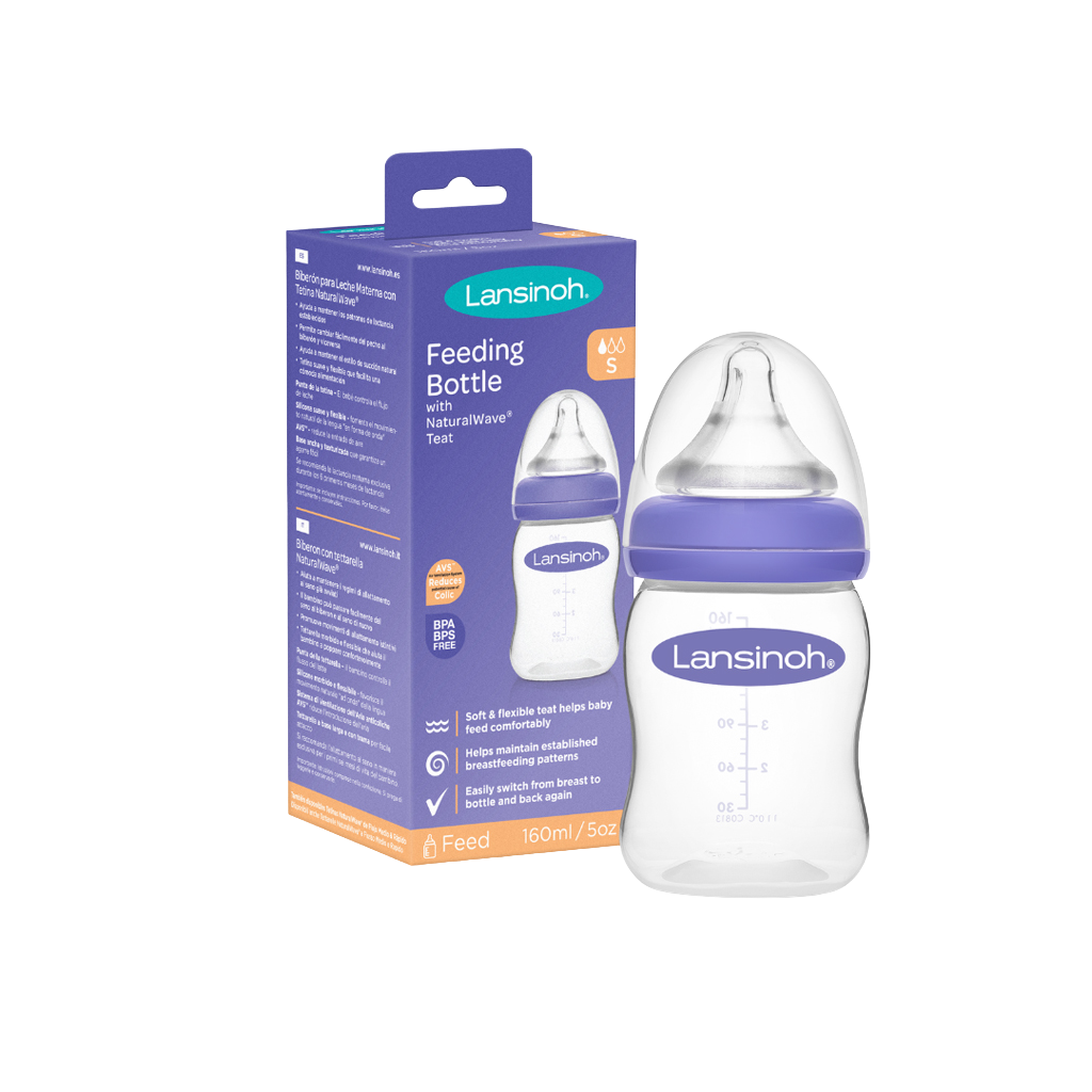 LANSINOH Lahev kojenecká s NaturalWaveTM savičkou (S) 160 ml