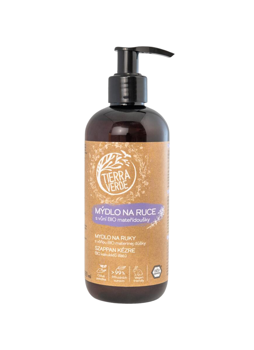 TIERRA VERDE Tekuté mýdlo na ruce s vůní BIO mateřídoušky 290 ml