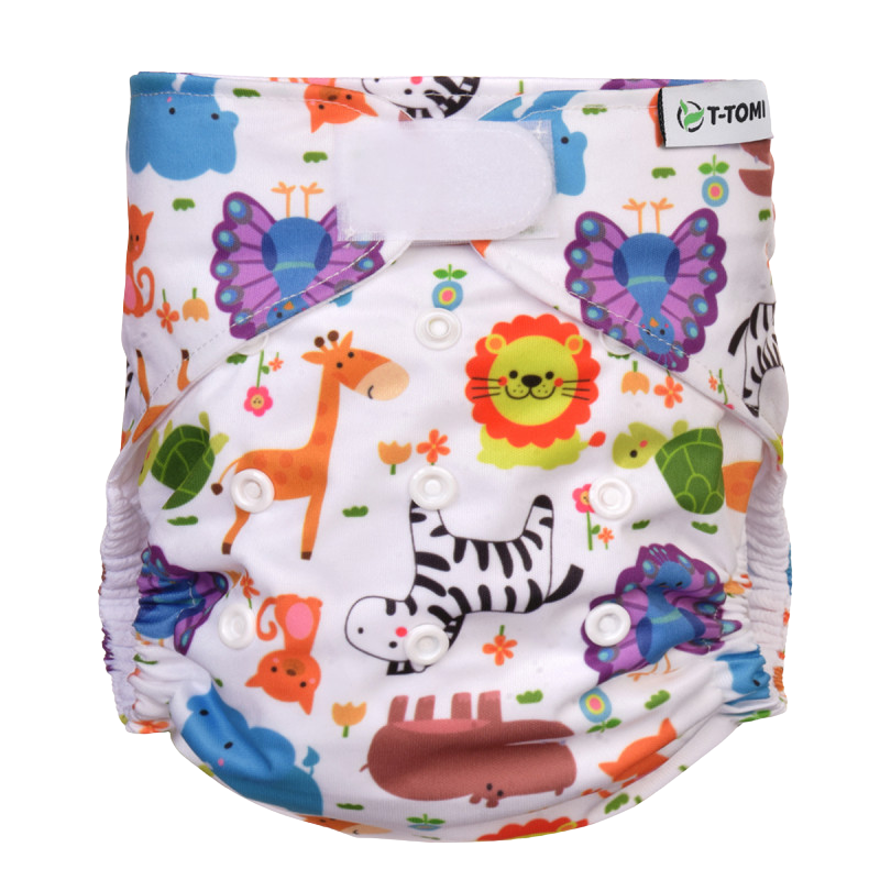 T-TOMI Plena kapsová, typ AIO - suchý zip, 3-15kg, Zoo