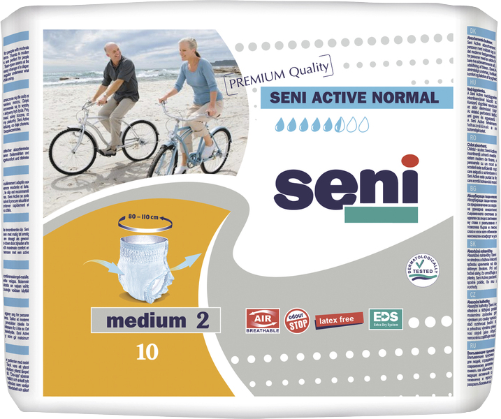 SENI Active Normal Medium inkontinenční plenkové kalhotky 10 ks