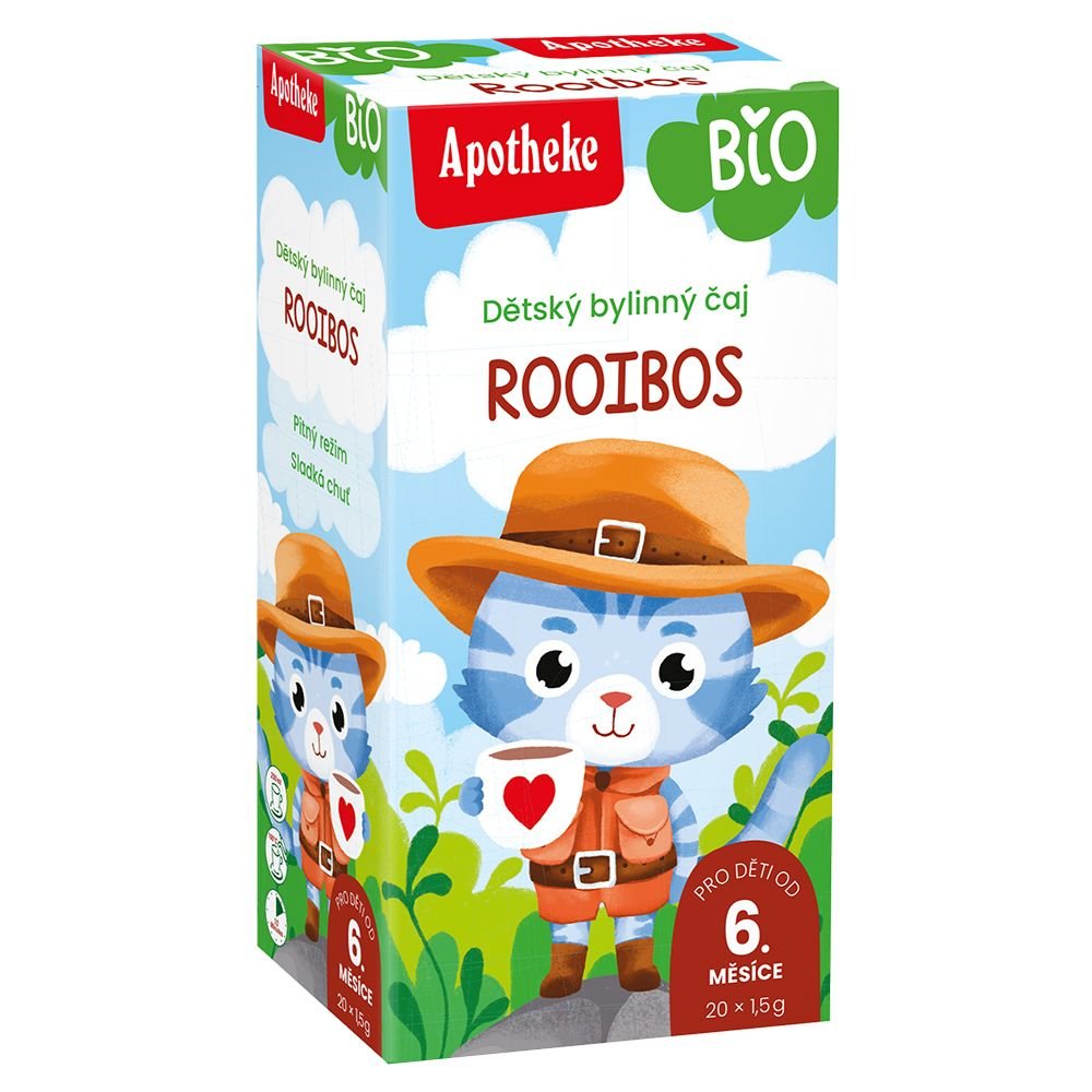 APOTHEKE BIO DETSKÝ BYLINNÝ ČAJ ROOIBOS, 20x1,5 g