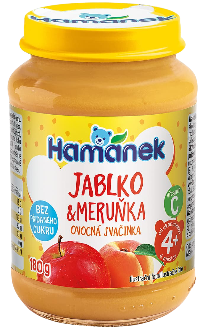 Hamánek Meruňka ovocná svačinka bez přidaného cukru 180 g