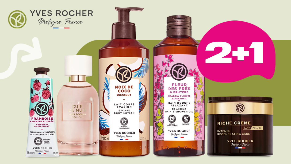 Yves Rocher 2+1 zdarma