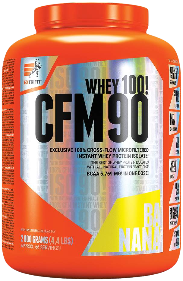 EXTRIFIT CFM Instant Whey Isolate 90 banán 2 kg