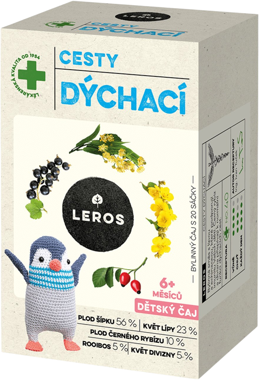 Leros Dětský čaj cesty dýchací 20 x 2 g