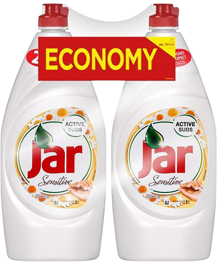 JAR Sensitive prostředek na nádobí Chamomile & Vitamin E 2 x 900 ml