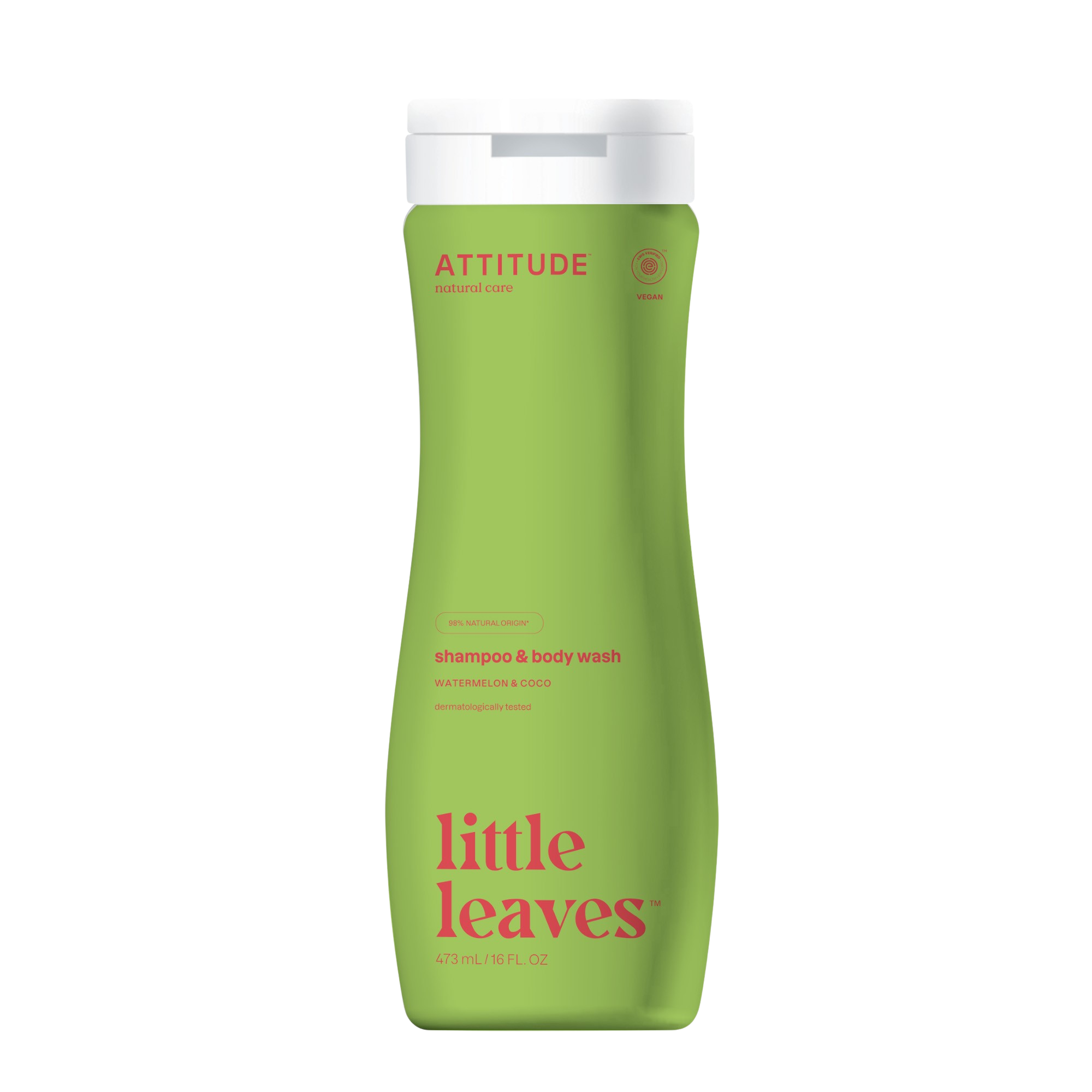 ATTITUDE Dětské tělové mýdlo a šampon Little leaves s vůní melounu a kokosu 473 ml