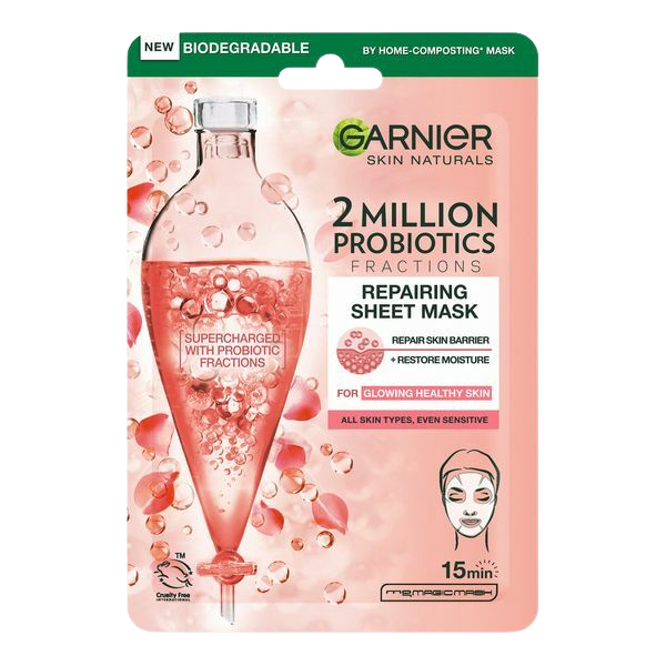 Garnier Skin Naturals regenerační textilní maska s probiotickými frakcemi 22 g