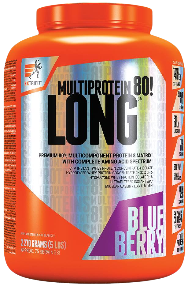 EXTRIFIT Long 80 Multiprotein Borůvka 2270 g