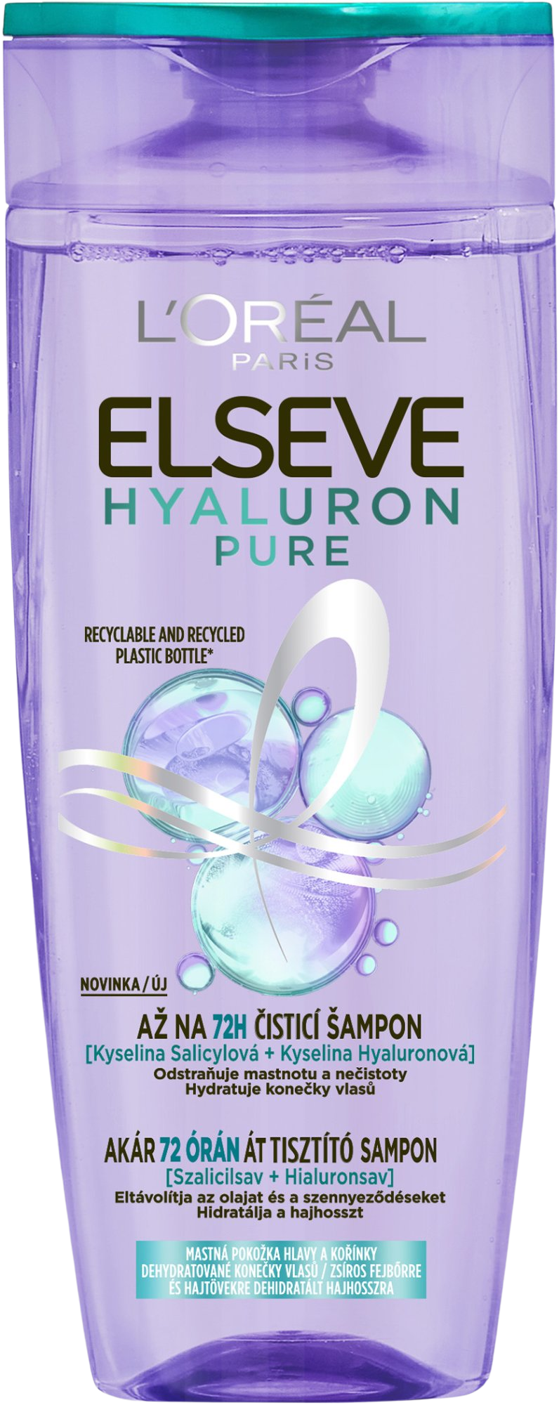 L'Oréal Paris Elseve Elseve Hyaluron Pure šampon, 400 ml